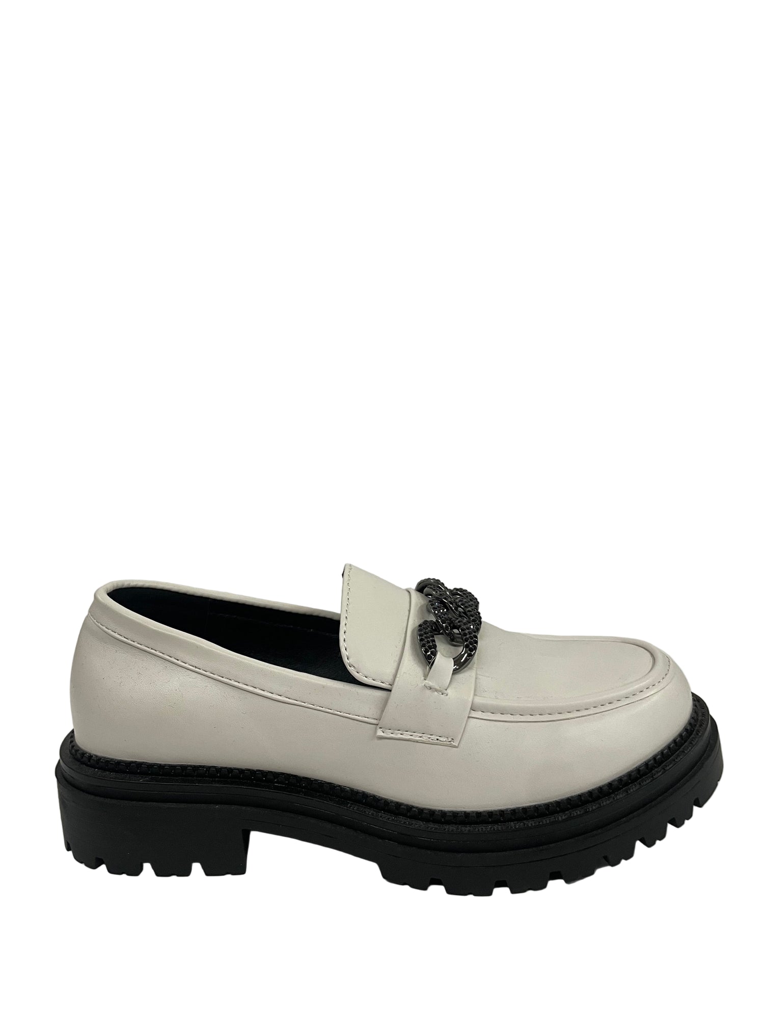 Mocassino Off-white gold&gold