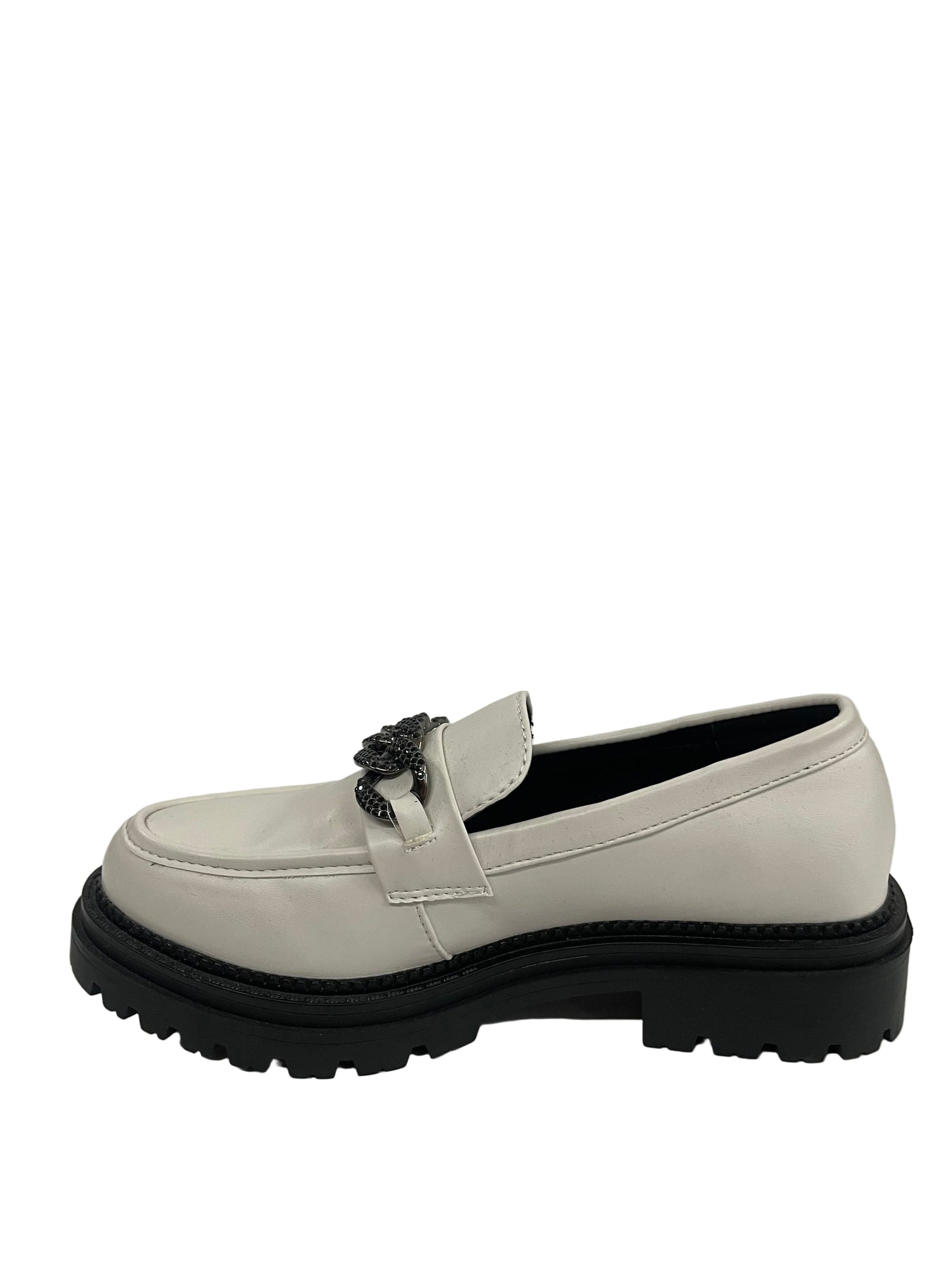 Mocassino Off-white gold&gold