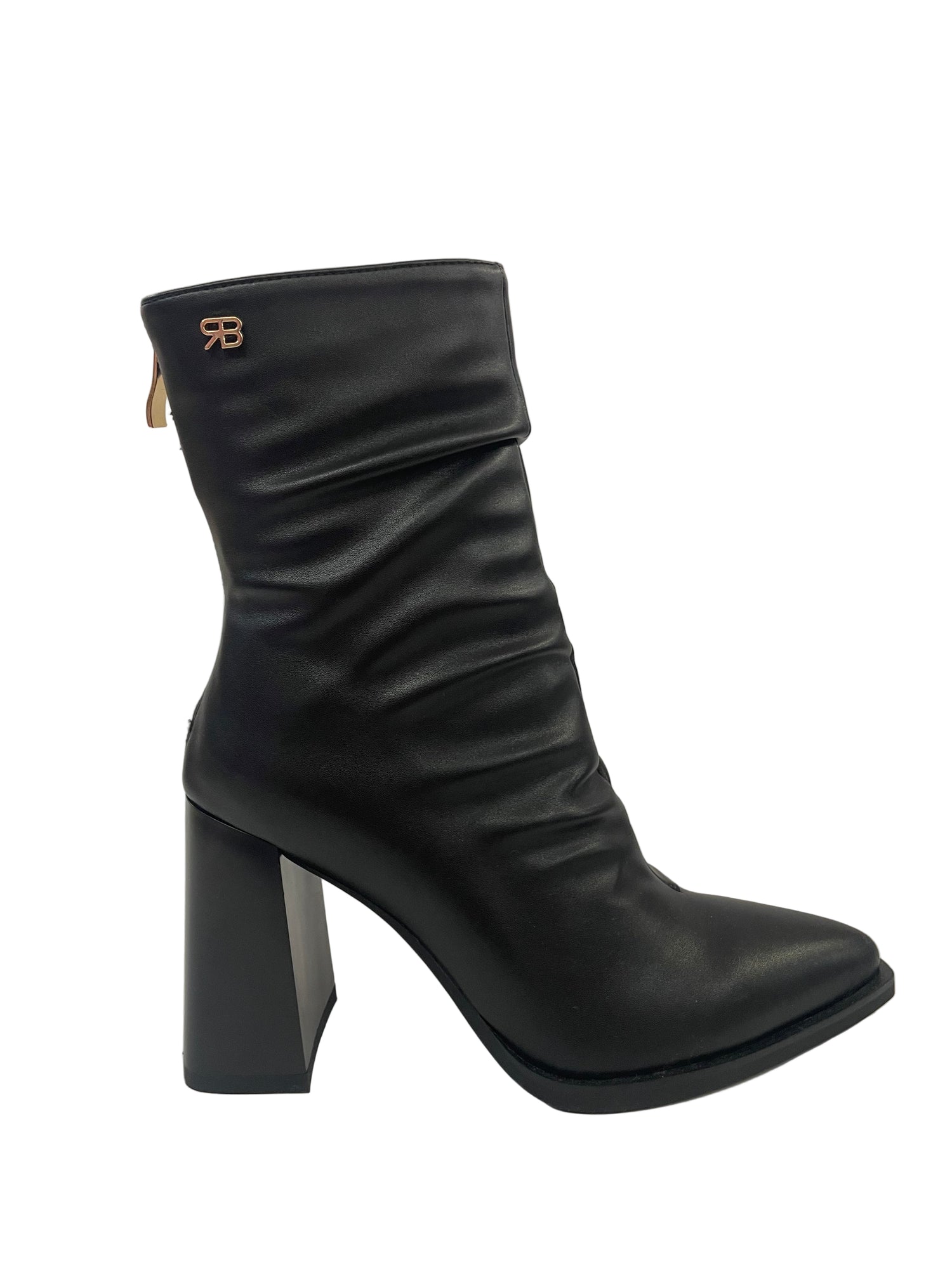 Stivaletto arricciato con tacco Renato Balestra